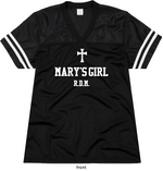 WOMEN'S MARY'S GIRL RELAXED FIT MESH FOOTBALL JERSEY - Ragazza Di Maria (Mary's Girl)