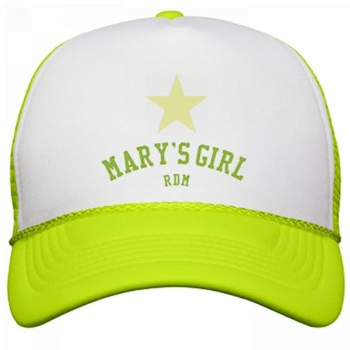 THE ULTIMATE MARY'S GIRL/RDM CAP IN NEON YELLOW/GREEN