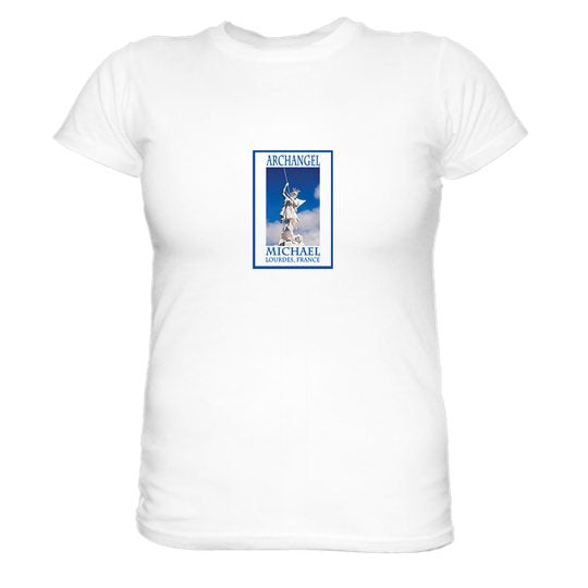 THE ARCHANGEL MICHAEL AT LOURDES FRANCE TEE - Ragazza Di Maria (Mary's Girl)