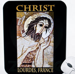 THE LOURDES, FRANCE CHRIST MURAL MOUSEPAD
