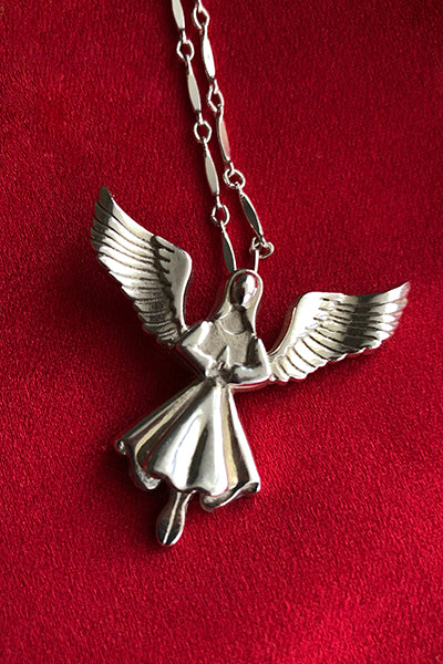 LIMITED EDITION ANGEL CATARINA PENDANT. EACH DIPPED IN THE HEALING WATERS OF LOURDS, FRANCE.