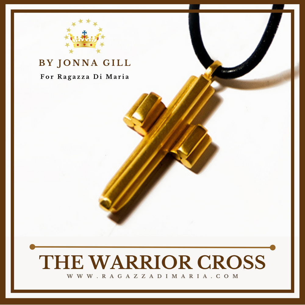 THE WARRIOR'S CROSS ON LEATHER CORD